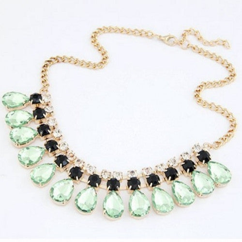 Gemstone Drop Collar Necklaces