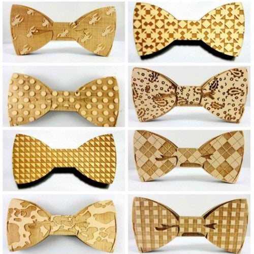 Solid Good Wood Hip Hop Bow Tie