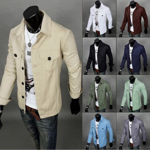 Mens Overcoat Long-sleeved Clothes