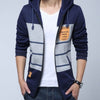 Autumn Patchwork Men Fashion Jacket