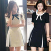 Bowknot Puff Sleeve Dress