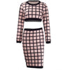 Elegant Casual Long-Sleeved Plaid Dress