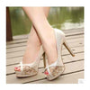 Peep Toe Lace Summer Women Sandal