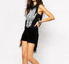 Crop Tops Dark Street Tassel T-Shirt