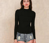 Backless Lace Up Knitted Sexy Shirt