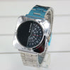 Square Whirl Stainless Steel Watch