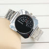 Square Whirl Stainless Steel Watch