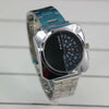 Square Whirl Stainless Steel Watch