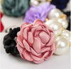 Elegant Ribbon Flowers Simulated Pearl