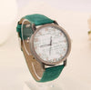 Newspaper Jean Fabric Band Wristwatch