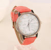 Newspaper Jean Fabric Band Wristwatch