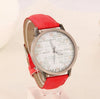 Newspaper Jean Fabric Band Wristwatch
